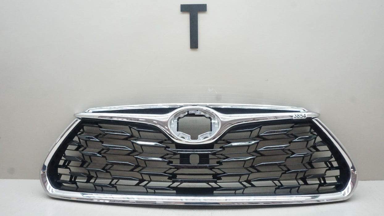 2020-2022 TOYOTA HIGHLANDER FRONT UPPER CHROME GRILLE 360 OEM 531110E250