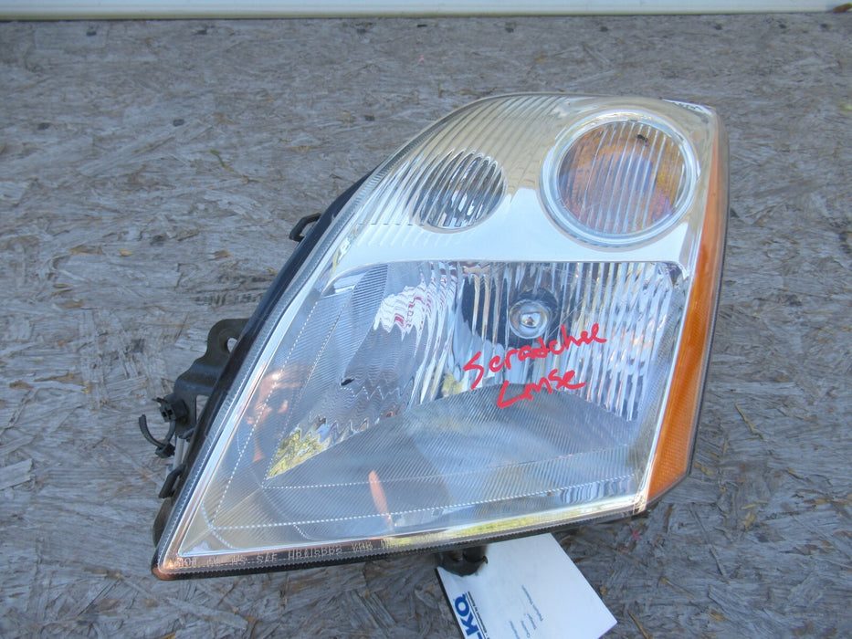 2007-2009 NISSAN SENTRA FRONT LEFT DRIVER SIDE HEADLIGHT LIGHT LAMP HALOGEN OEM