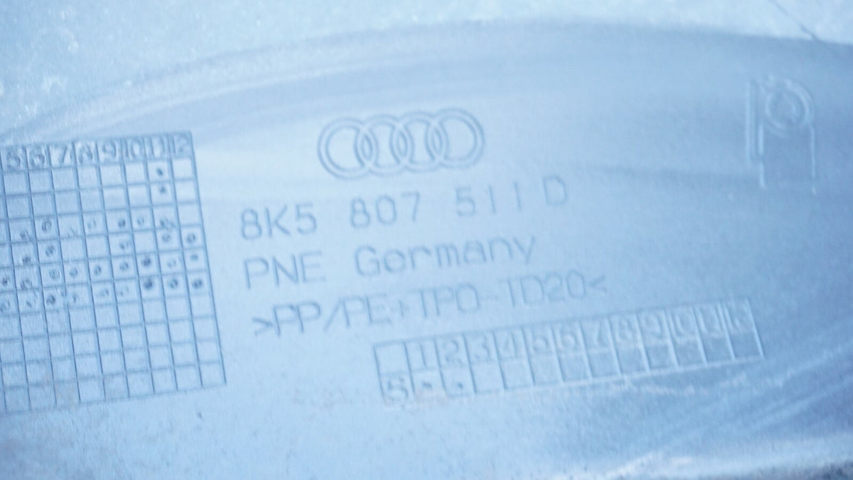 2009-2012 AUDI A4 S4 S-LINE REAR BUMPER COVER ORIGINAL 8K5807511D OEM