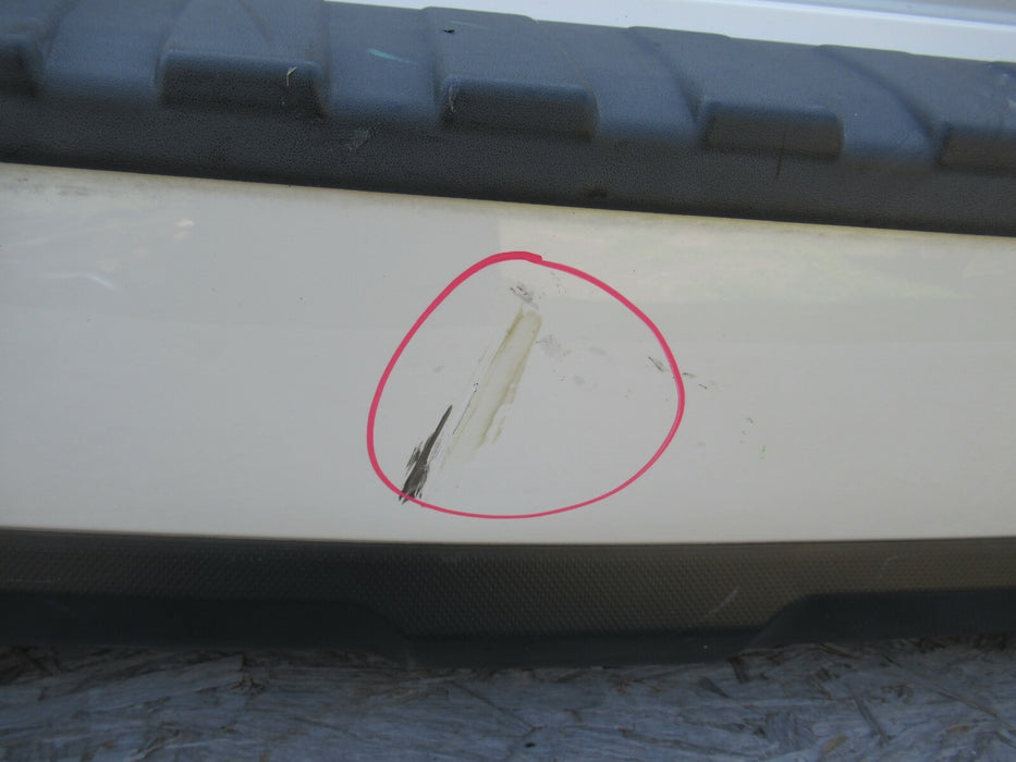 2015-2017 SUBARU OUTBACK REAR BUMPER COVER WHITE PLASTIC WITH VALANCE OEM