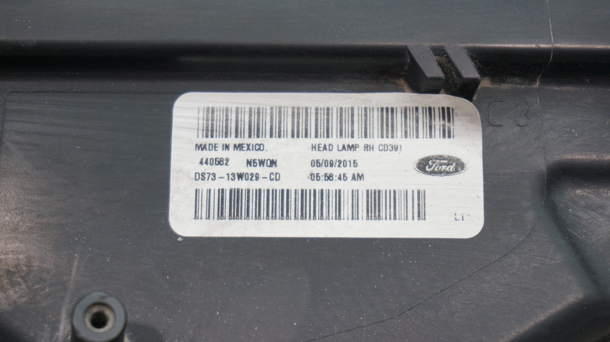 2013-2016 FORD FUSION FRONT RIGHT SIDE HALOGEN HEADLIGHT OEM DS73-13W029-CD