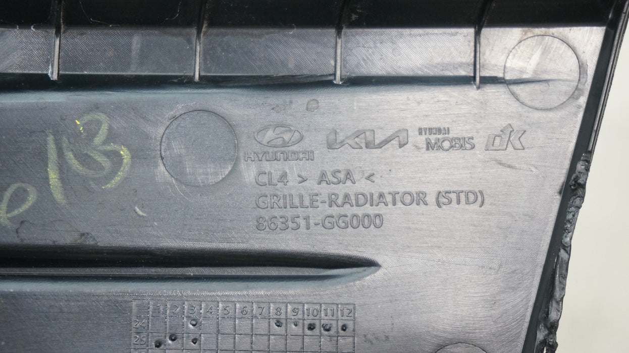 2025-2026 KIA K4 FRONT UPPER BUMPER GRILLE OEM 86351-GG000