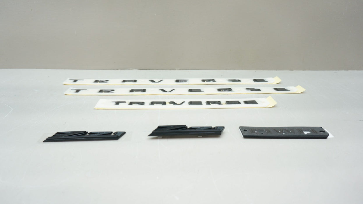 2024-2026 CHEVROLET TRAVERSE Z71 AWD BLACK EMBLEM KIT OEM *NEW* 26600324