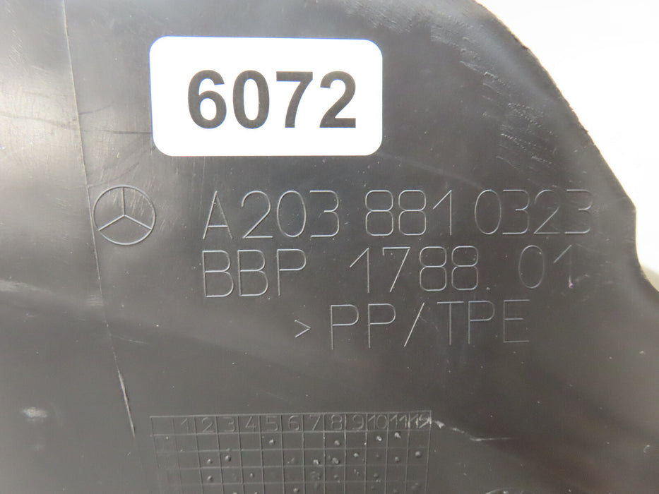 2001-2007 MERCEDES-BENZ C-CLASS FRONT LEFT DRIVER FENDER LINER OEM A2038810323
