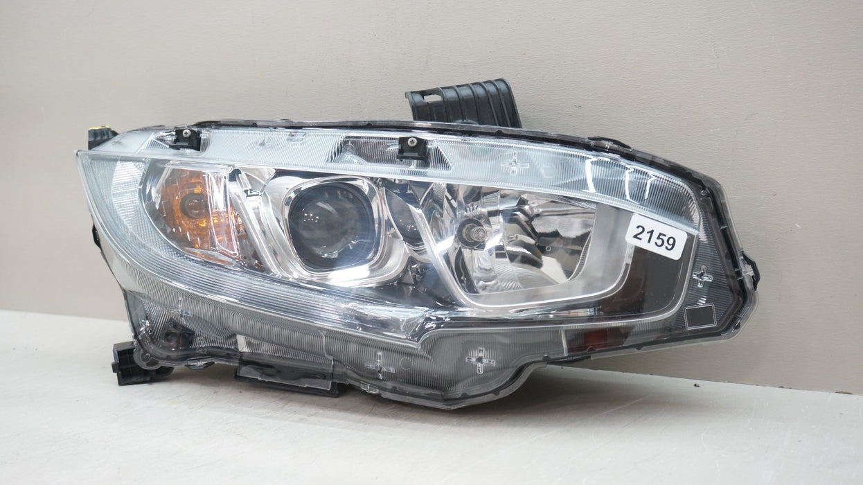 2016-2019 HONDA CIVIC FRONT RIGHT PASSENGER SIDE HALOGEN HEADLIGHT OEM