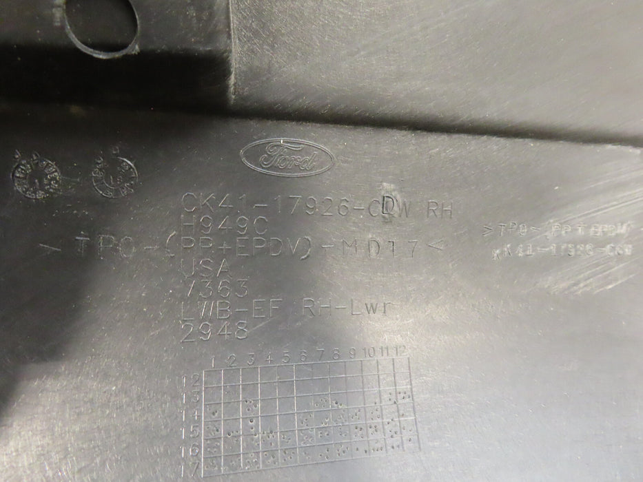 2015-2019 FORD TRANSIT REAR RIGHT PASSENGER SIDE DOOR EXTERIOR MOLDING OEM