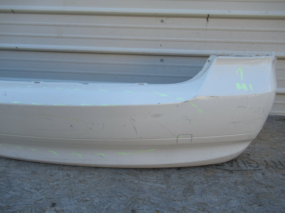 2006 - 2008 BMW 328I 335I E90 REAR BUMPER COVER PANEL WHITE PLASTIC FACTORY OEM