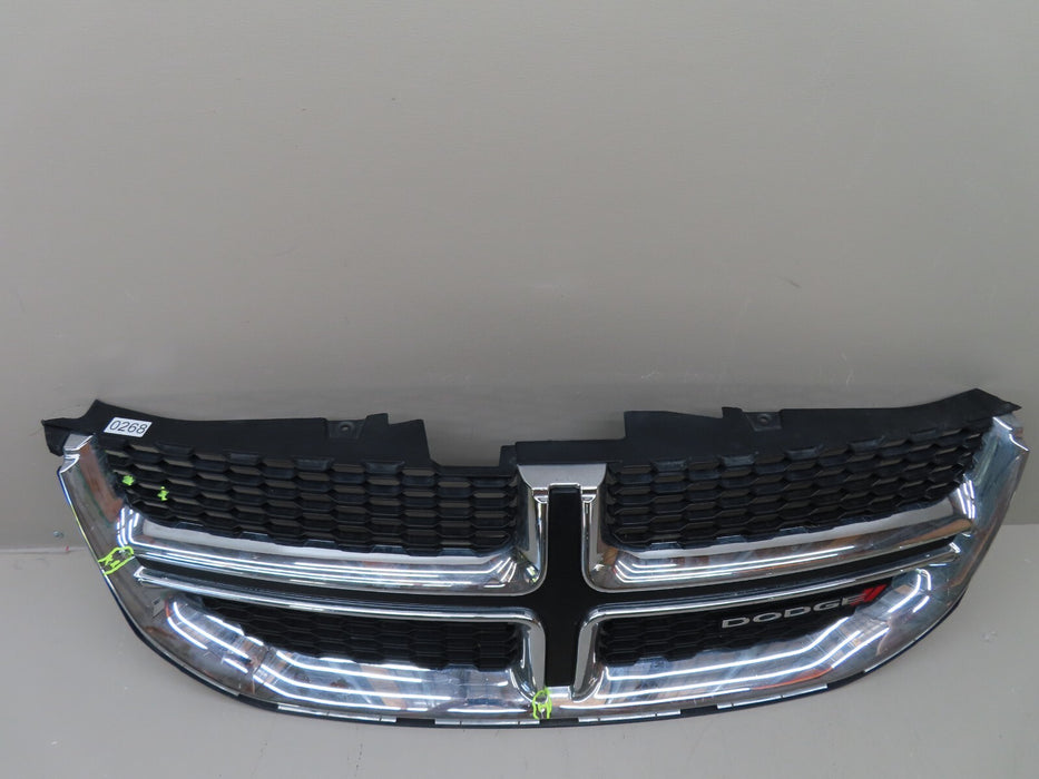 2013-2019 DODGE GRAND CARAVAN FRONT BUMPER GRILL GRILLE W/ CHROME 68100689AC OEM