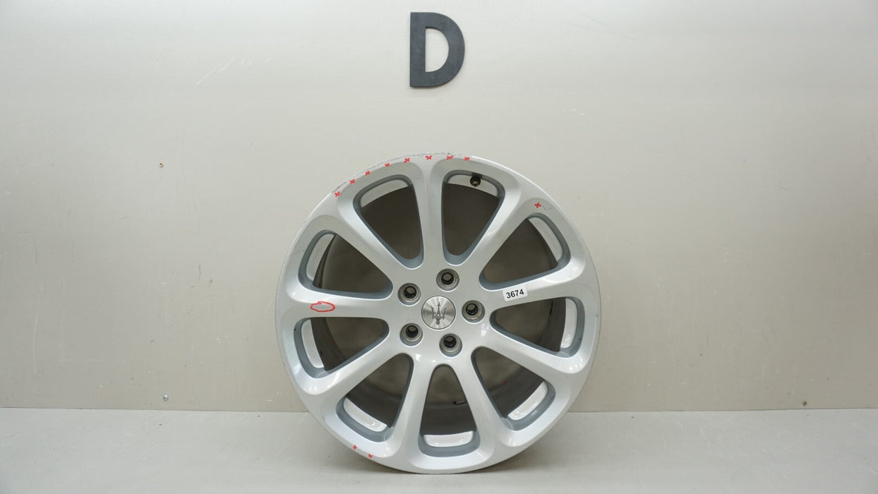 2006-2012 MASERATI QUATTROPORTE REAR WHEEL RIM 9 SPOKE 19X10.5 19" OEM 193841