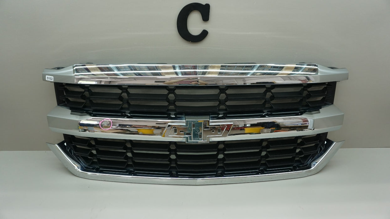 2016-2019 CHEVROLET SILVERADO 1500 FRONT BUMPER CENTER GRILL GRILLE OEM 16 17 18