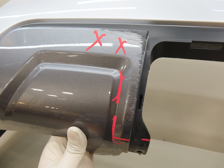 2017-2018 NISSAN ARMADA REAR BUMPER COVERW/SENSOR HOLES  OEM 85022 5ZW0H