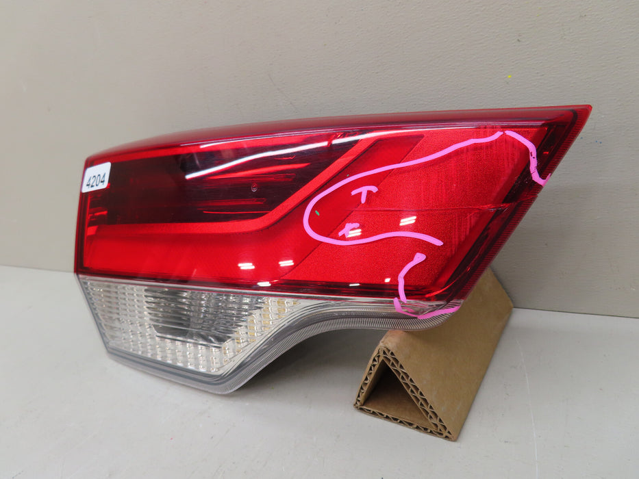 2017-2019 TOYOTA HIGHLANDER REAR LEFT DRIVER INNER TAIL LIGHT LED OEM