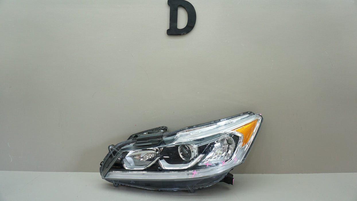 2016-2017 HONDA ACCORD SEDAN FRONT LEFT DRIVER SIDE HEADLIGHT LAMP HALOGEN OEM
