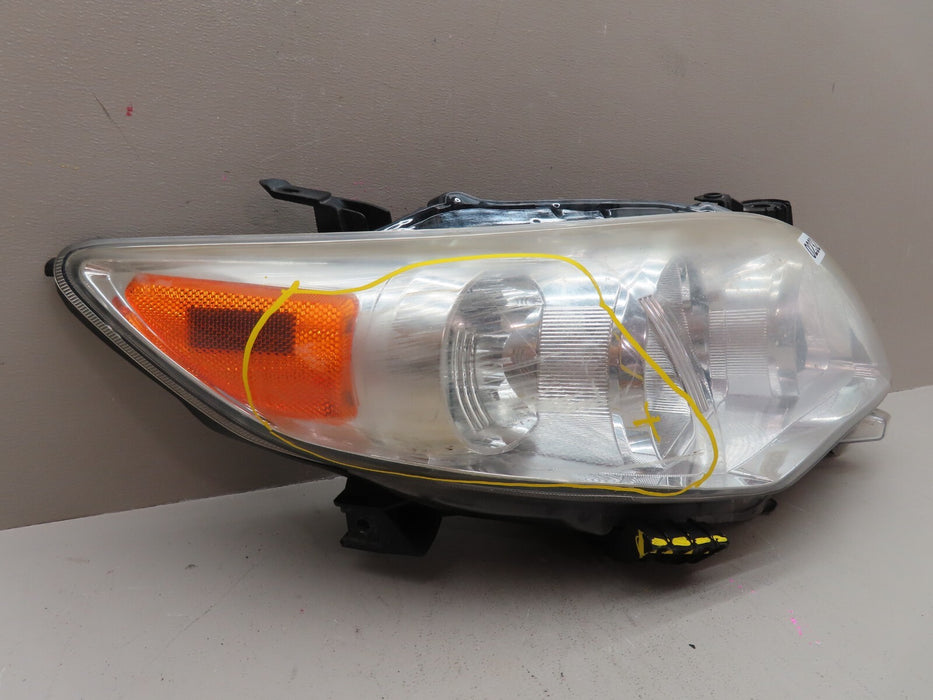 2011-2013 TOYOTA COROLLA FRONT RIGHT PASSENGER SIDE HEADLIGHT LAMP HALOGEN OEM
