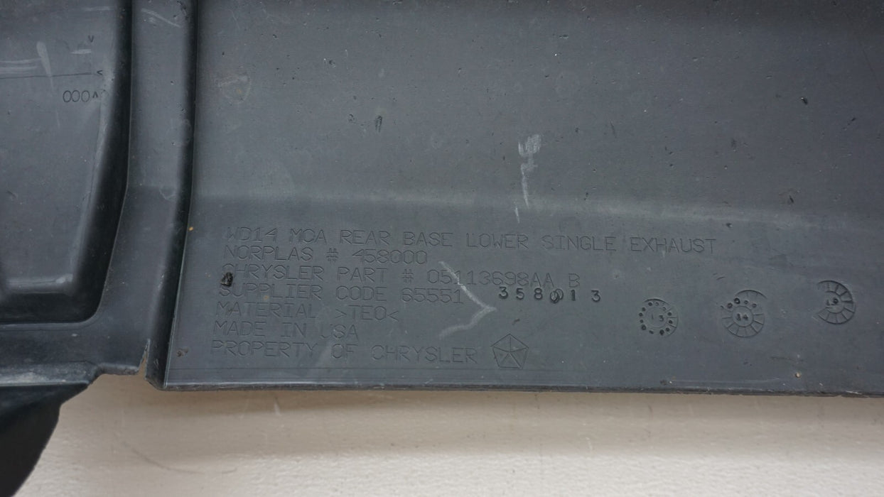 2014-2018 DODGE DURANGO REAR LOWER BUMPER COVER PANEL VALANCE OEM 05113698AA