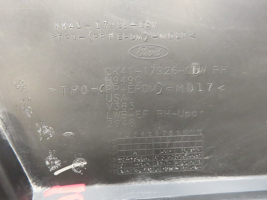 2015-2019 FORD TRANSIT REAR RIGHT PASSENGER SIDE DOOR EXTERIOR MOLDING OEM