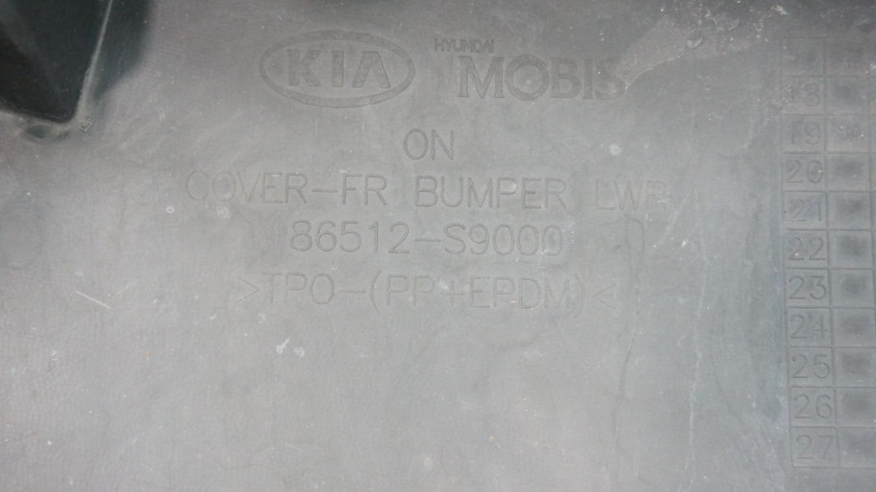 2020-2022 KIA TELLURIDE FRONT LOWER BUMPER VALANCE COVER PANEL OEM 86512-S9000