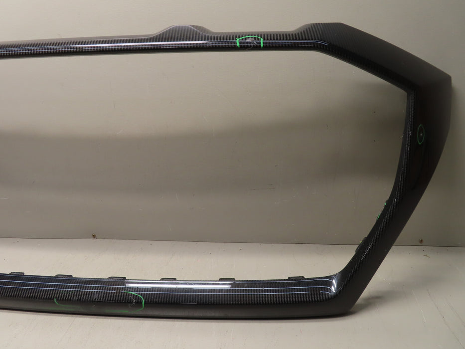 2020+ AUDI RS Q8 FRONT CARBON GRILL TRIM SURROUND 4M8.807.725.B OEM