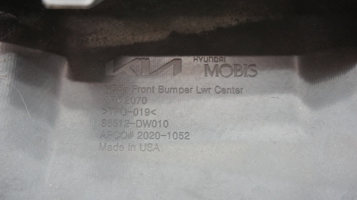 2023 KIA SPORTAGE FRONT LOWER BUMPER COVER VALANCE OEM 86512DW010