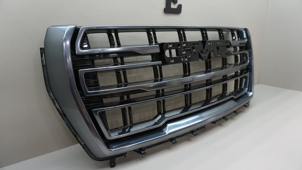 2021-2023 GMC YUKON FRONT UPPER MAIN GRILLE 84835787 OEM 21 22 23 GOOD CONDITION