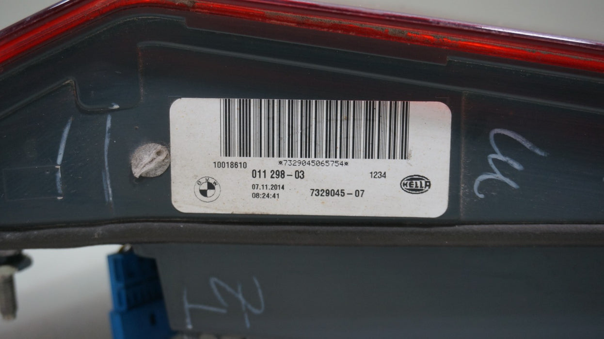 2014-2018 BMW X5 F15 LEFT DRIVER SIDE INNER LED TAIL LIGHT OEM 7329045-07