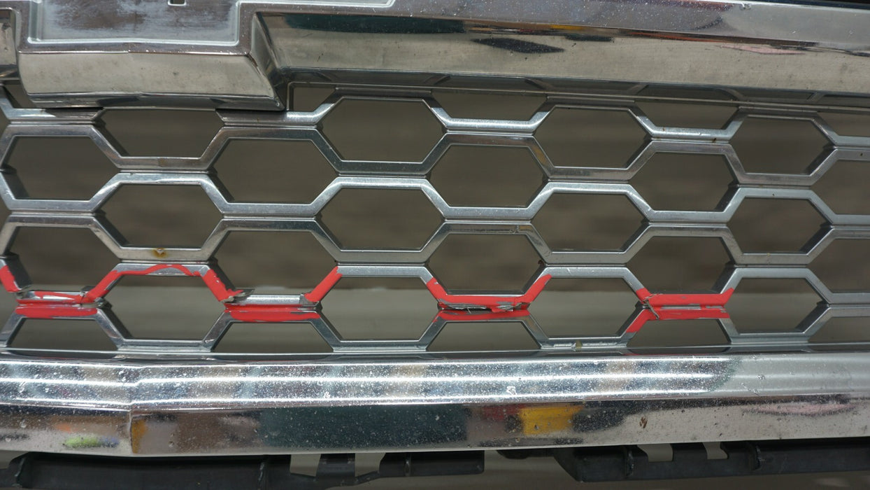 2014-2015 CHEVROLET SILVERADO 1500 FRONT BUMPER CENTER GRILL GRILLE OEM 14 15