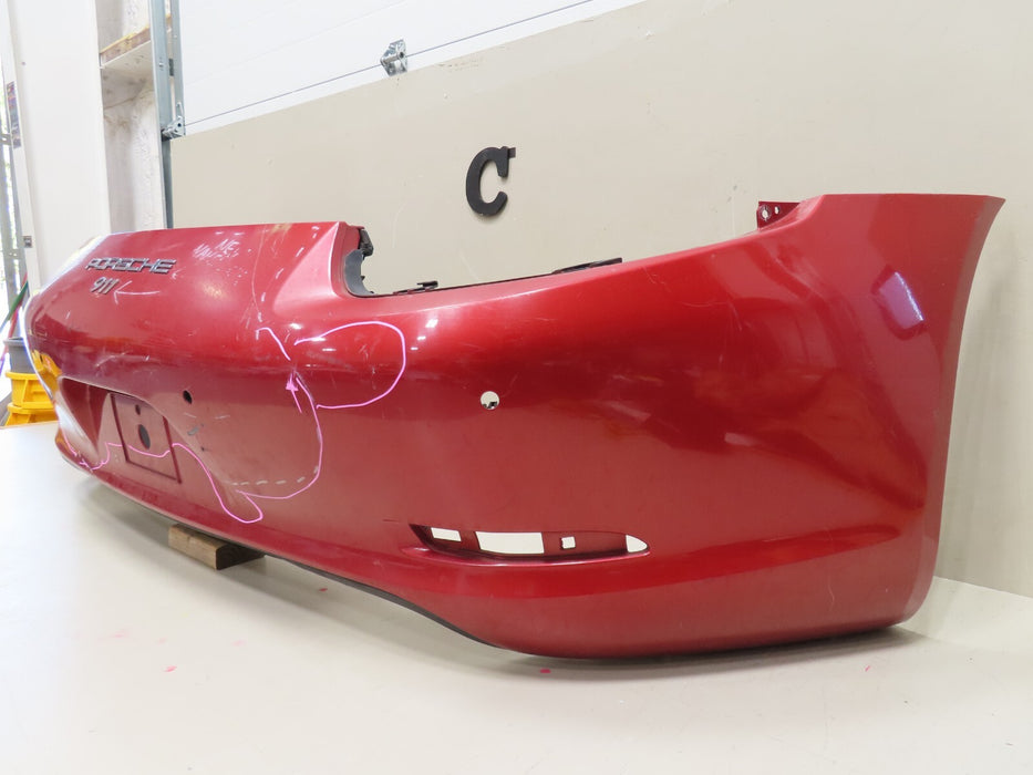 2013-2016 PORSCHE 911 CARRERA REAR BUMPER COVER W/ LOWER VALANCE OEM 991505411