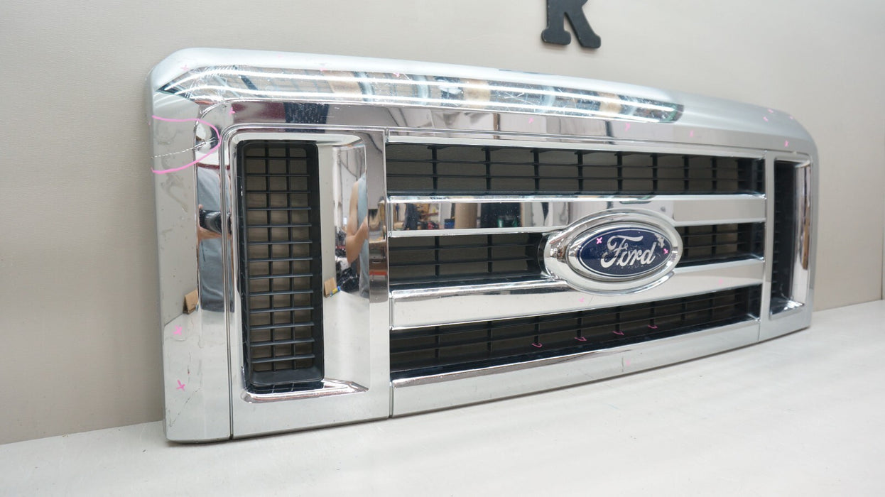 2008-2014 FORD E150 E250 VAN FRONT BUMPER RADIATOR GRILLE OEM 9C24-8200-ABW