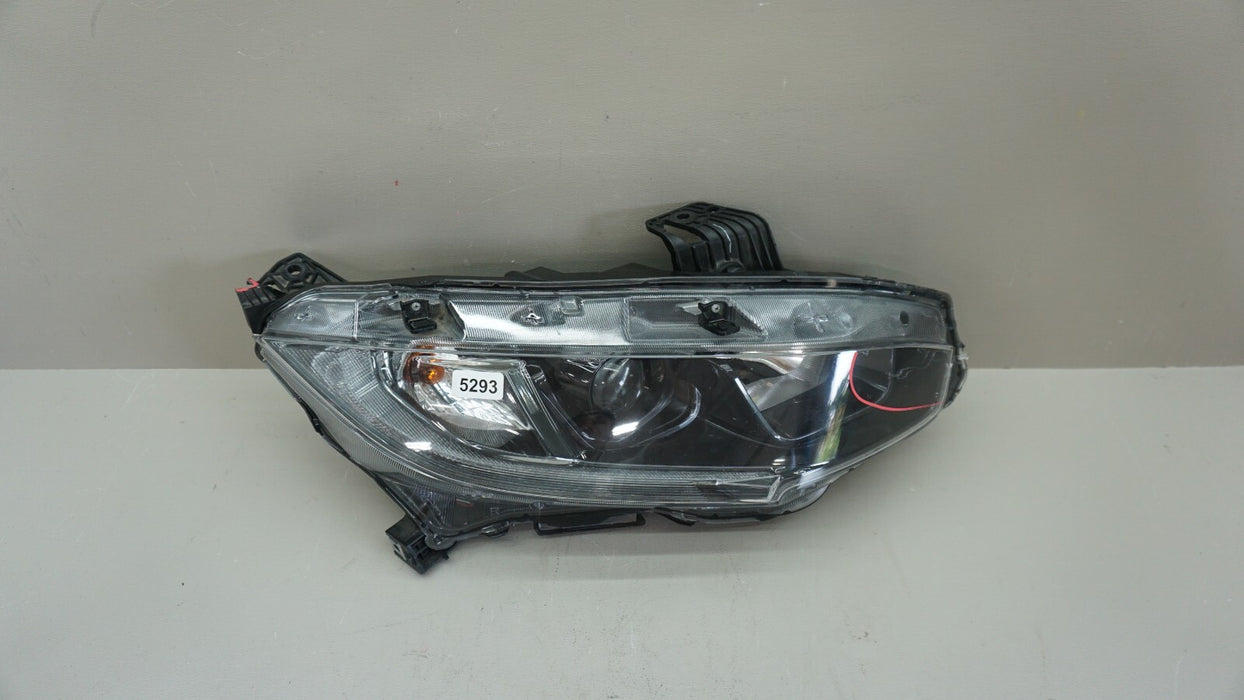 2019-2020 HONDA CIVIC FRONT RIGHT PASSENGER HEADLIGHT LAMP HALOGEN OEM 1EJ949786