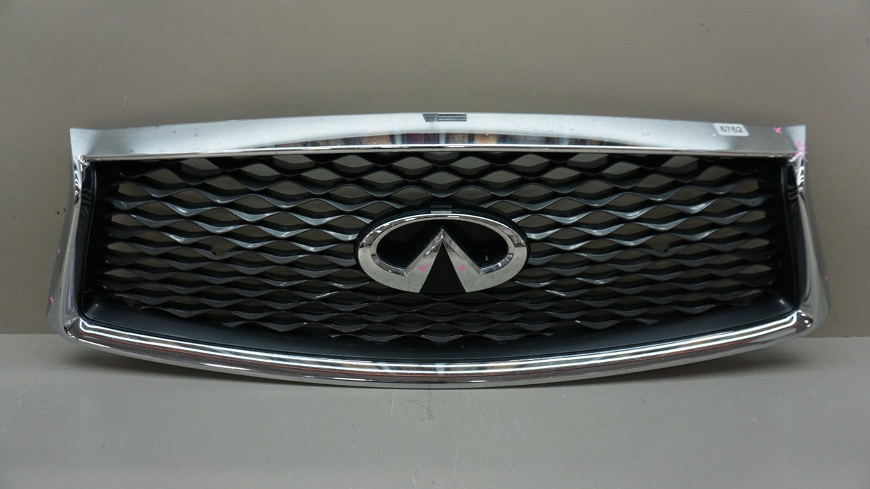 2018-2021 INFINITI Q50 FRONT UPPER MAIN GRILLE 62310-6HM0C OEM 18 19 20 21