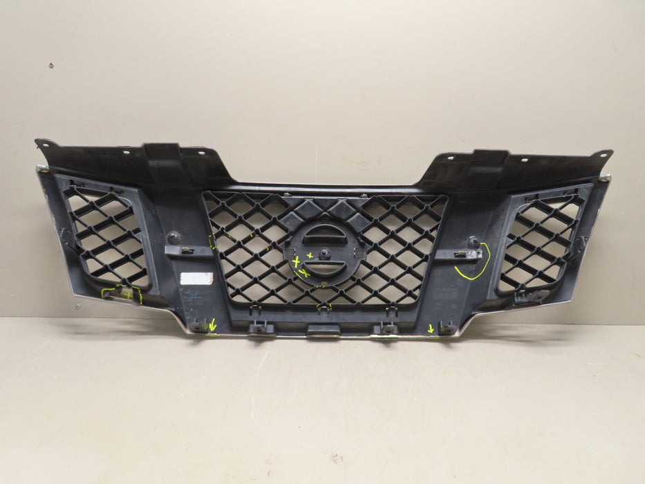 2009-2017 NISSAN FRONTIER FRONT UPPER RADIATOR GRILLE GRILL OEM, P#62310-ZL00B