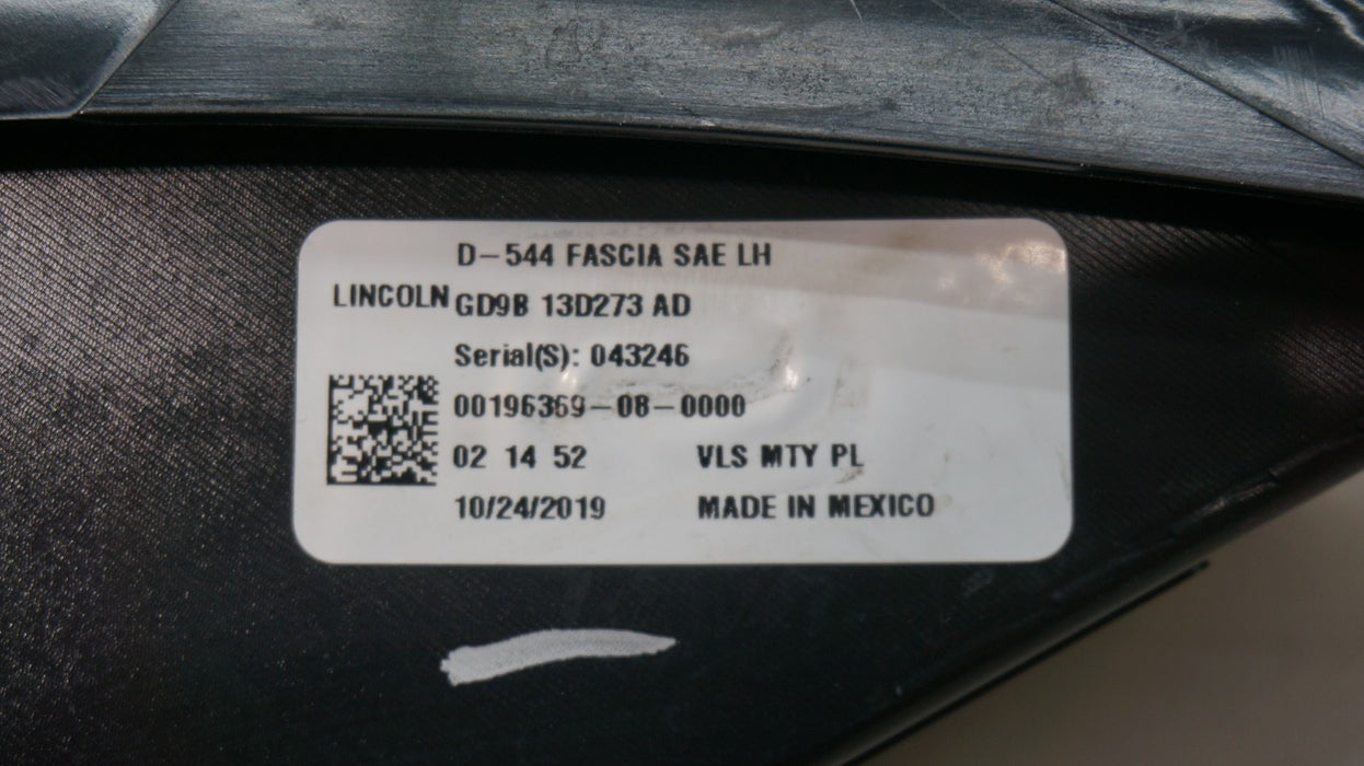 2017-2020 LINCOLN CONTINENTAL FRONT LEFT DRIVERS SIDE FOG LIGHT OEM