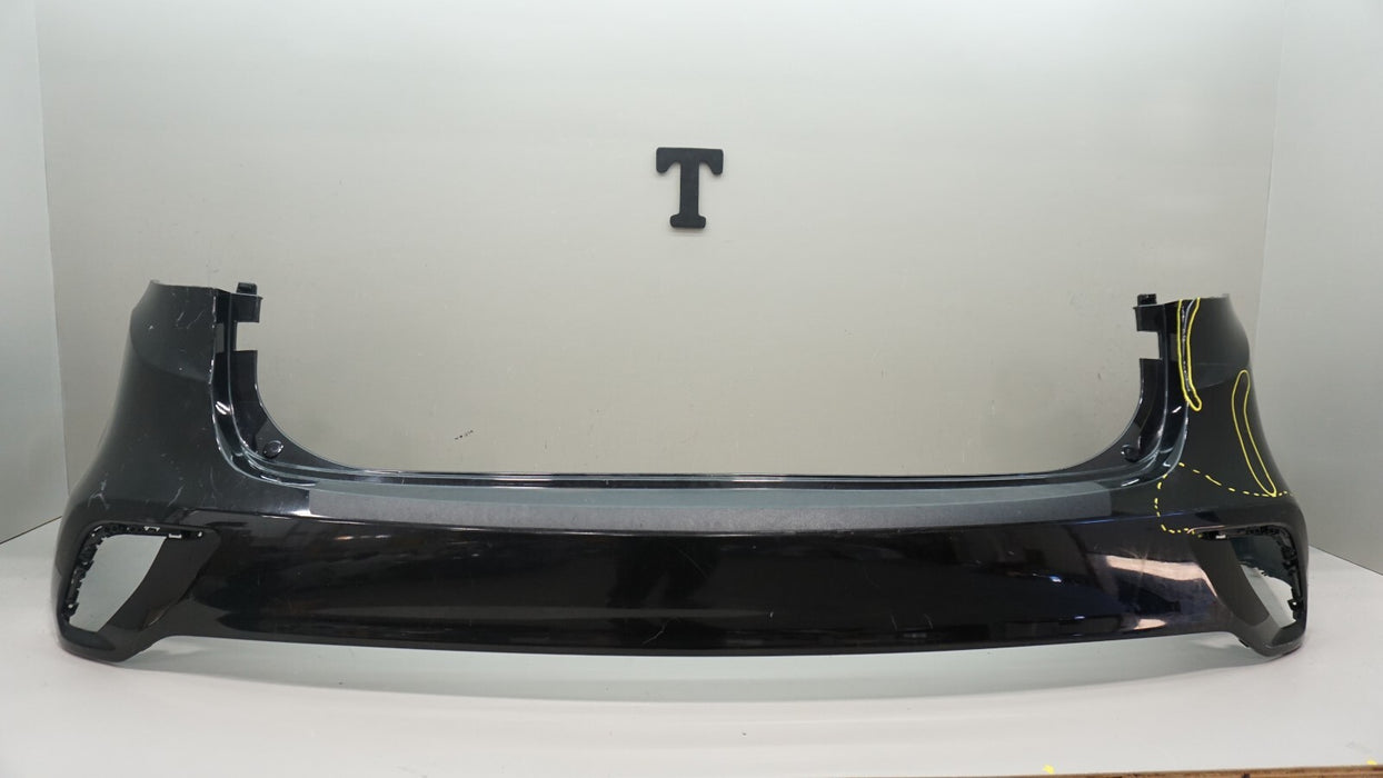 2017-2019 HYUNDAI SANTA FE REAR BUMPER COVER W/O SENSOR HOLES OEM 86611B8500