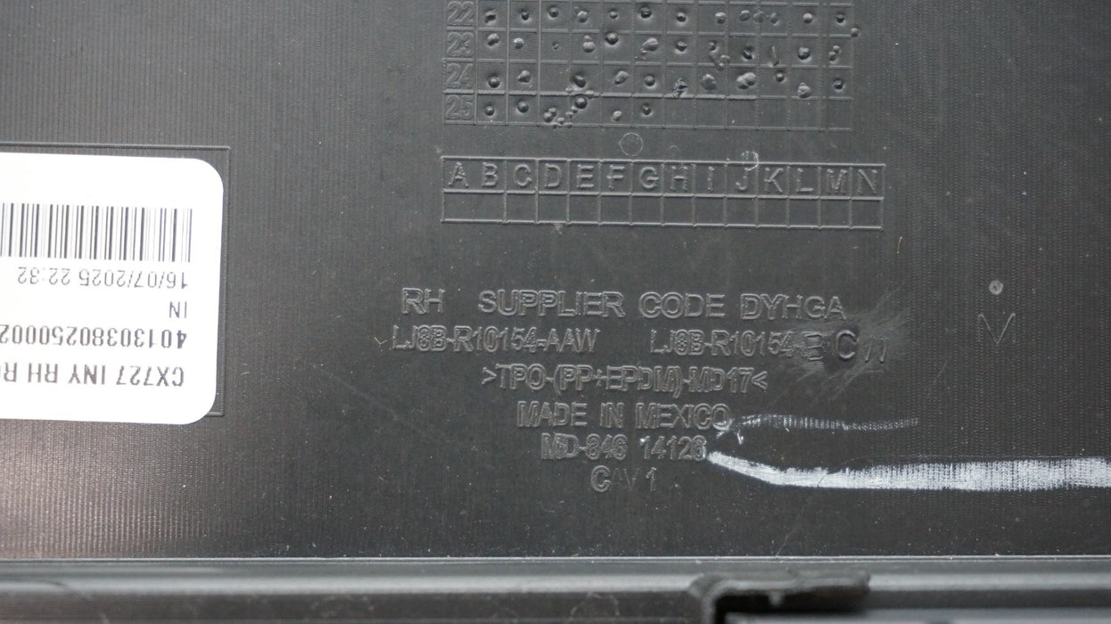 2021-2024 FORD MUSTANG MACH-E RIGHT ROCKER SIDE SKIRT COVER OEM LJ8B-R10154-AAW