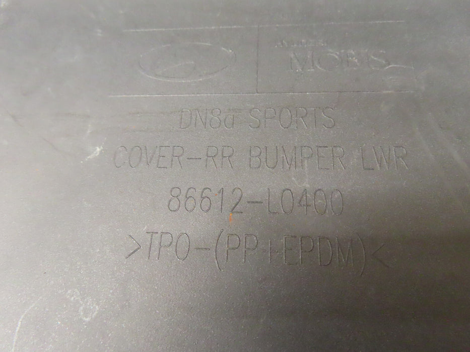 2020 2021 2022 HYUNDAI SONATA REAR LOWER BUMPER COVER OEM 86612-L0400