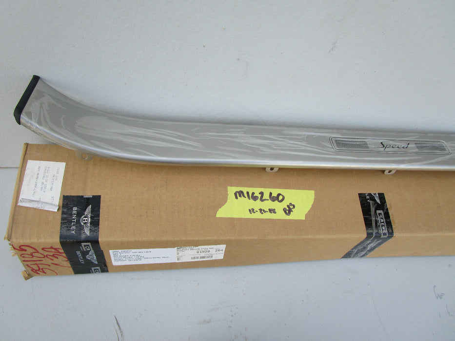 BENTLEY CONTINENTAL GT GTC SPEED RIGHT SILL COVER KICK PLATE METAL TRIM OEM