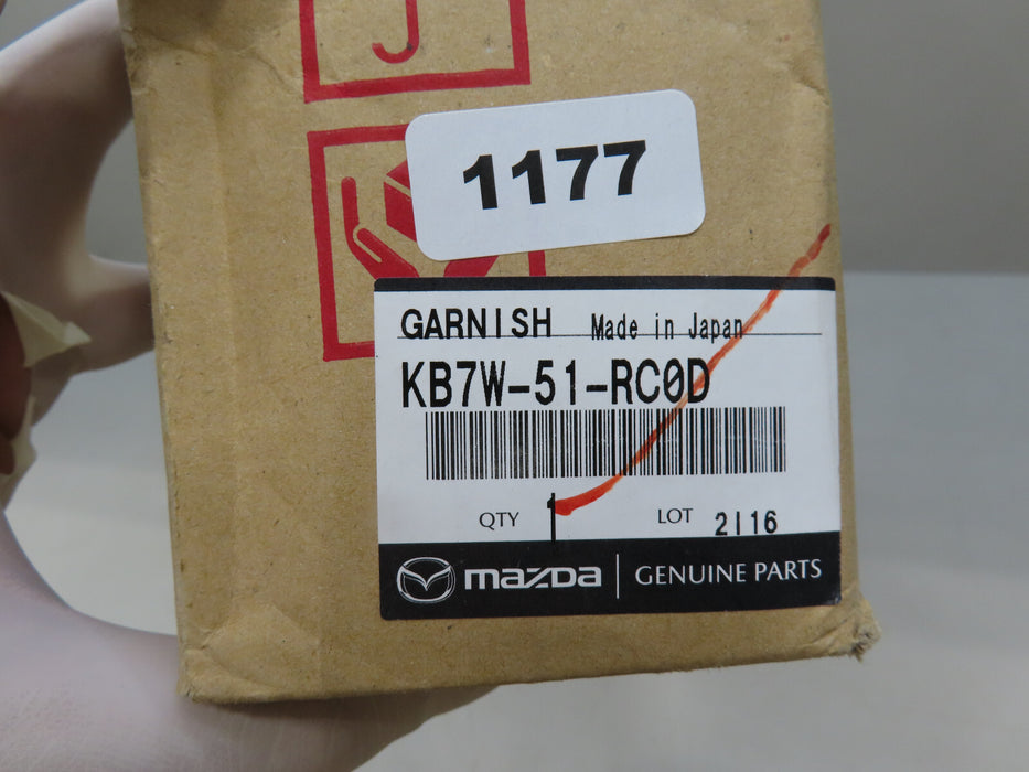 2017-2022 MAZDA CX-5 REAR RIGHT PASSENGER SIDE DOOR MOULDING OEM KB7W-51RC1