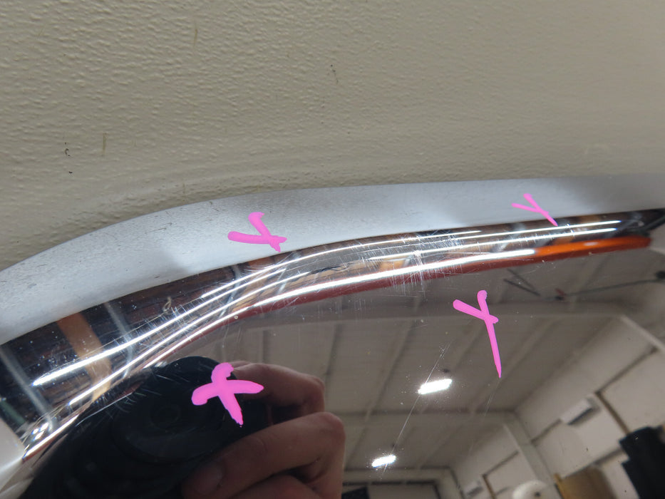 2017-2018 GMC ACADIA REAR TRUNK LIFTGATE MOLDING TRIM CHROME W/ CAMERA OEM