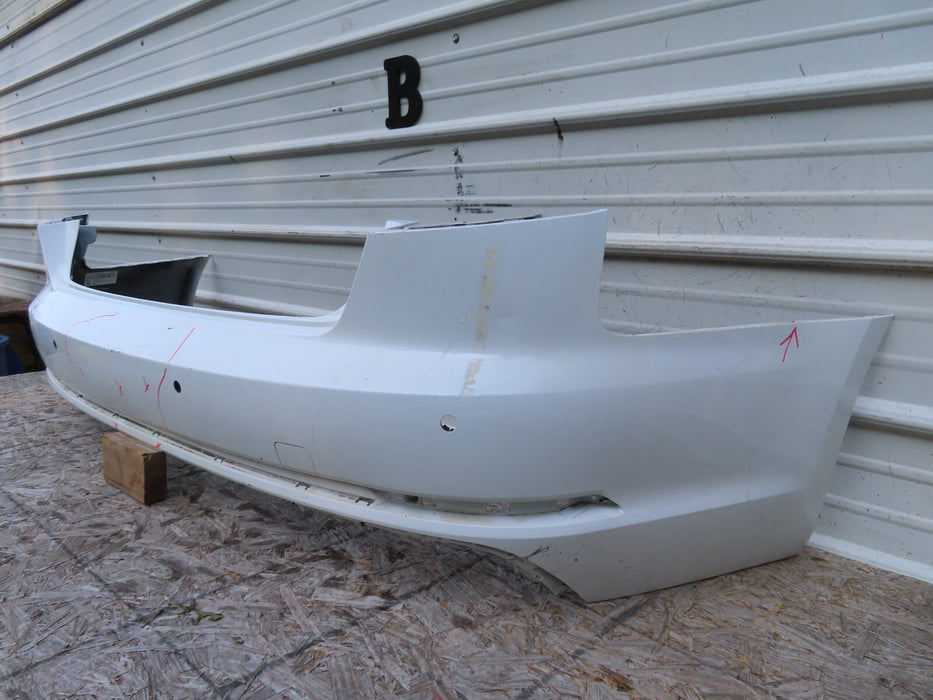 2017-2018 AUDI A4 S-LINE SEDAN REAR BUMPER COVER W/ SENSOR HOLE OEM 8W5807511J