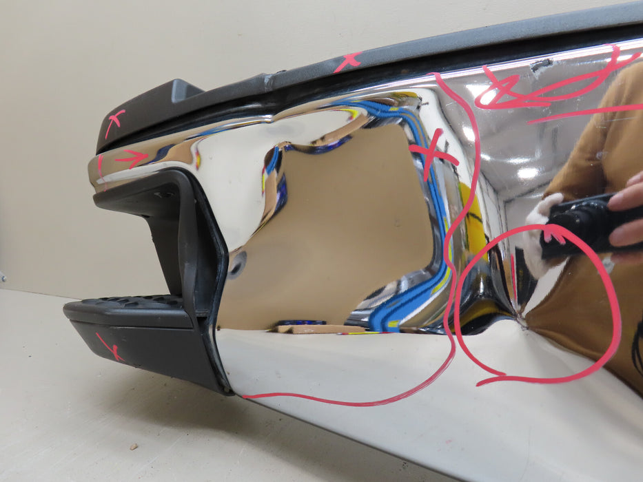 2015-2019 CHEVROLET SILVERADO GMC SIERRA 2500 3500 REAR BUMPER METAL OEM