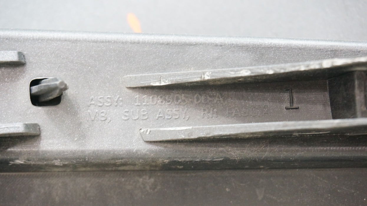 2017-2023 TESLA MODEL 3 REAR BUMPER COVER PANEL OEM 1108905