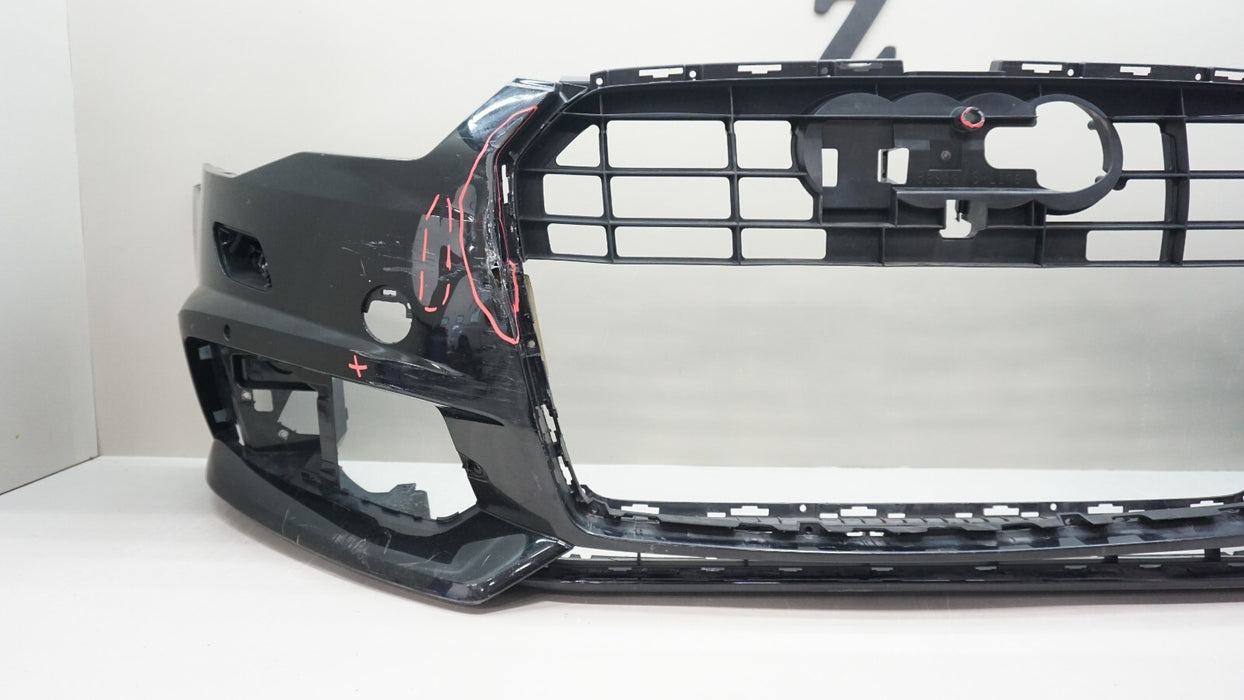 2016-2018 AUDI A6 S-LINE FRONT BUMPER COVER PANEL OEM 4G0807437 16 17 18