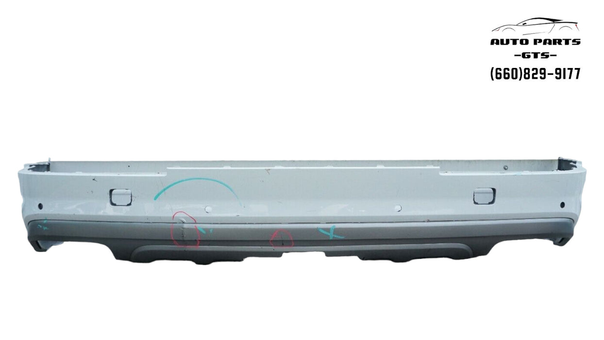 2017-2019 AUDI Q7 REAR BUMPER LOWER COVER PANEL W/ VALANCE & SENSOR HOLES OEM