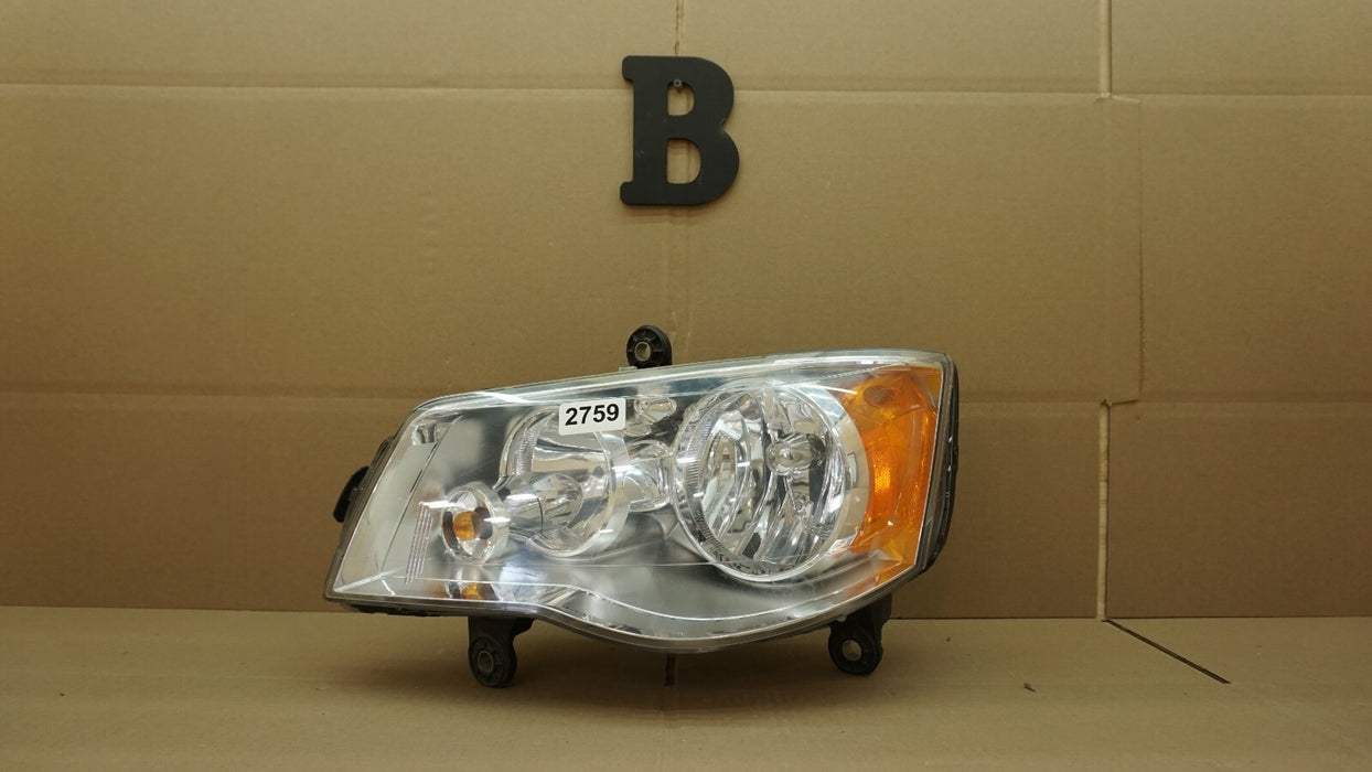 2008-2016 CHRYSLER TOWN & COUNTRY LEFT DRIVER SIDE HEADLIGHT HALOGEN OEM