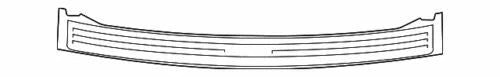 2011-2014 FORD EDGE REAR BUMPER PROTECTOR APPLIQUE OEM BT4Z-17B807-A