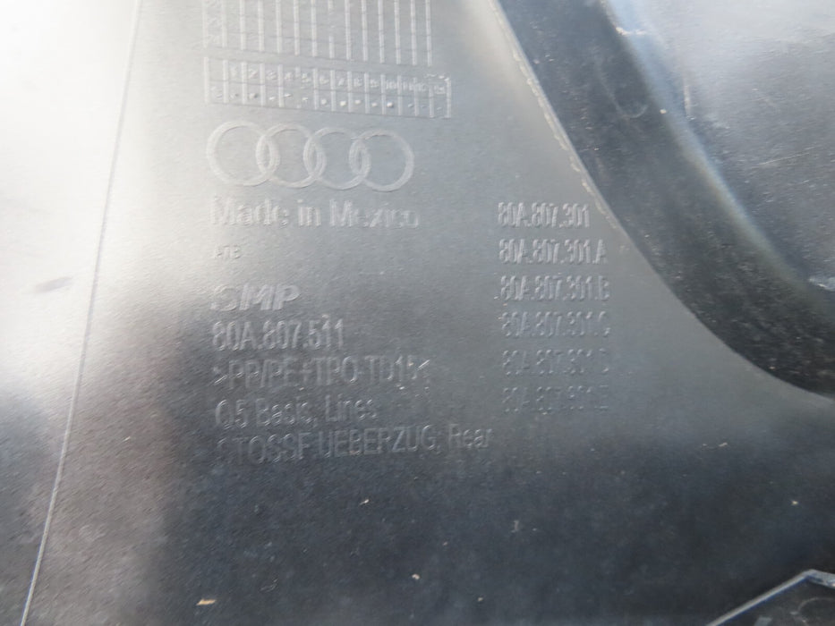 2018-2020 AUDI Q5 PREMIUM PRESTIGE SUV REAR BUMPER COVER PANEL OEM 80A807511