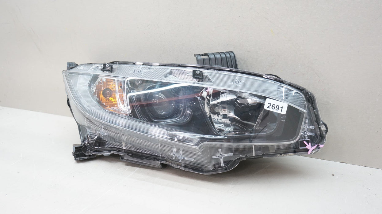 2016-2018 HONDA CIVIC FRONT RIGHT PASSENGER SIDE HALOGEN / LED HEADLIGHT OEM