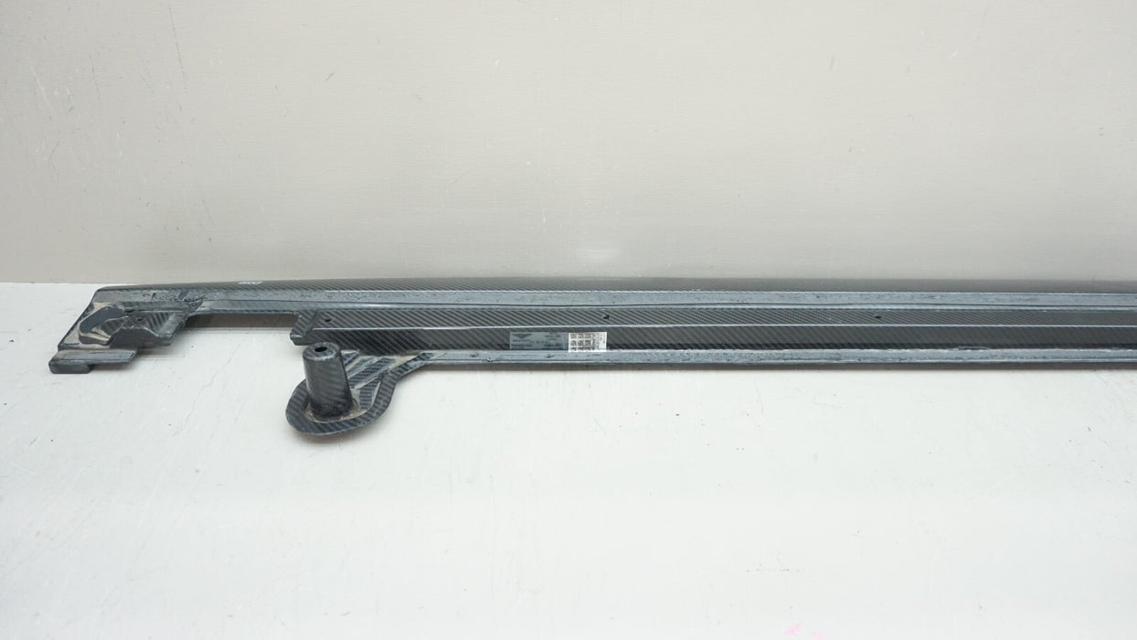 2018+ BENTLEY GT CARBON FIBER LEFT DRIVER SIDE SILL TRIM SKIRT 3SD071995