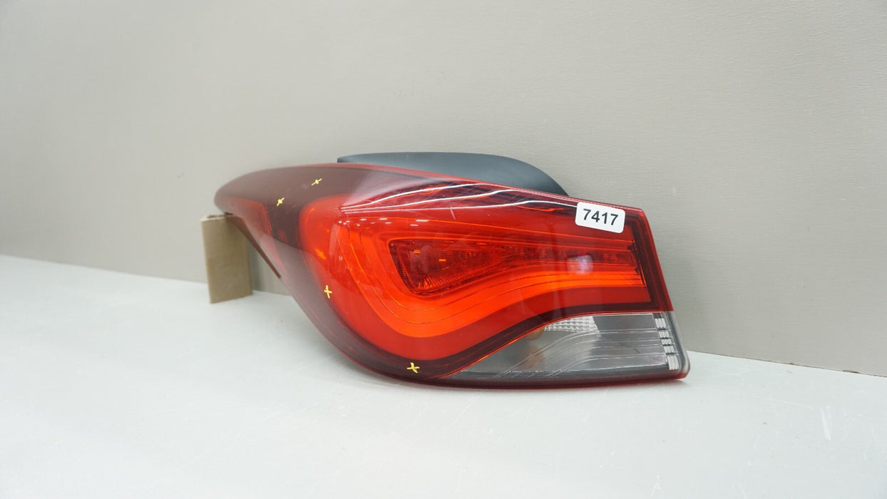 2014-2016 HYUNDAI ELANTRA REAR LH LEFT DRIVER SIDE OUTER TAIL LIGHT OEM