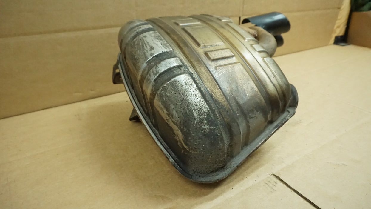 2005-2008 PORSCHE 911 3.8L RIGHT PASSENGER SIDE EXHAUST MUFFLER WITH TIPS OEM